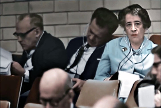 Arendt in Jerusalem during Adolf Eichmann trial