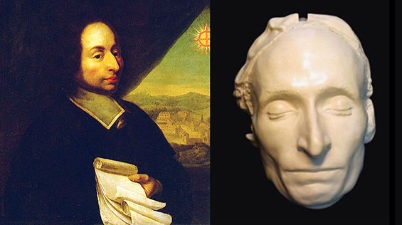 Blaise Pascal Gemaelde Totenmaske